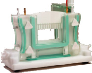 TV100Y: double plate vertical gel electrophoresis tank with casting base (tank not shown on picture)